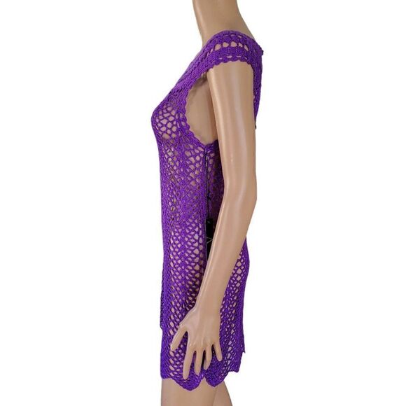 Vertigo Crochet Coverup Tank Dress (Size M) - Picture 3 of 9